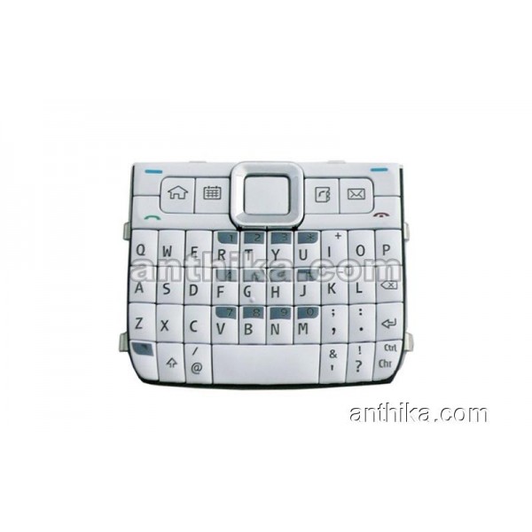 Nokia E71 Tuş Original Keypad White New