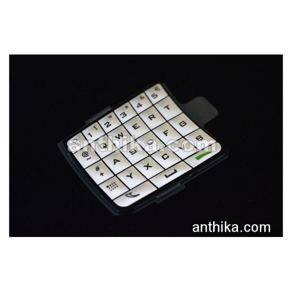 Nokia 6820 Tuş Original Keymat Silver Qwerty Lati...