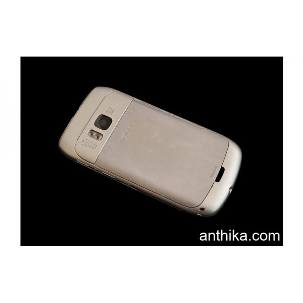 Nokia E6 E6-00 Kapak Kasa Tuş High Quality Full Housing Silver New