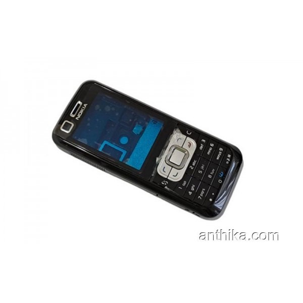 Nokia 6120 Classic Kapak Kasa Tuş Full Housing Bl...