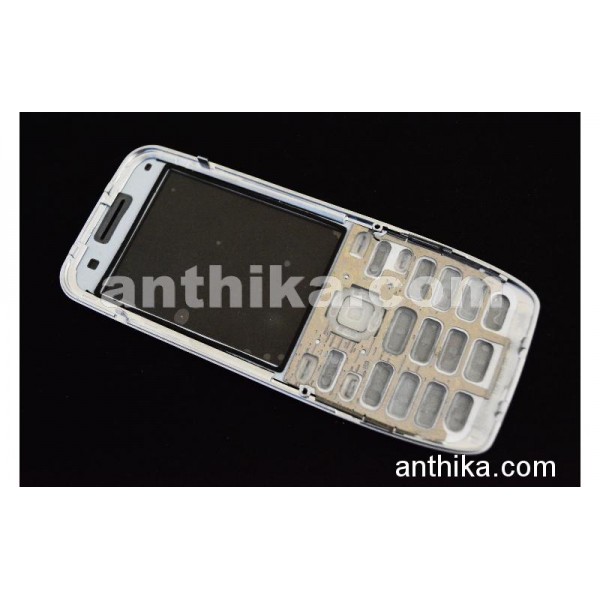 Nokia E52 Kapak Tuş A++ Kalite Front Cover and Keypad Grey New