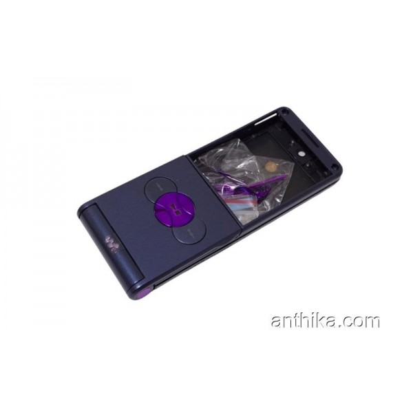 Sony Ericsson w350 w350i Kapak Tuş Full Body Cover Purple New