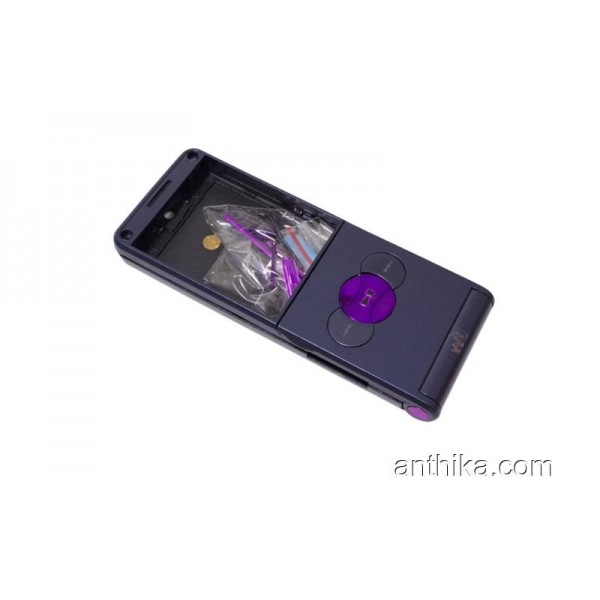 Sony Ericsson w350 w350i Kapak Tuş Full Body Cover Purple New