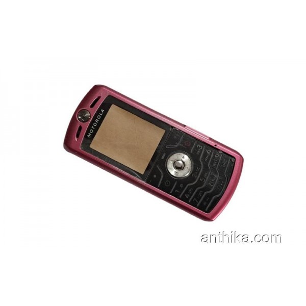Motorola L7 Kapak Kasa Tuş Pembe Full Housing New