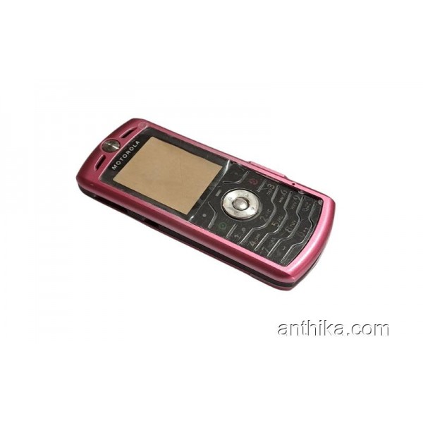 Motorola L7 Kapak Kasa Tuş Pembe Full Housing New