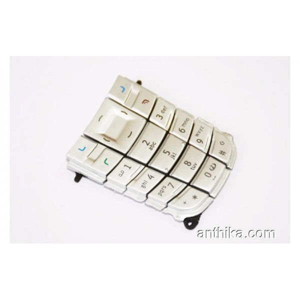 Nokia 3120 Tuş Orjinal Kalitesinde Keypad Silver ...
