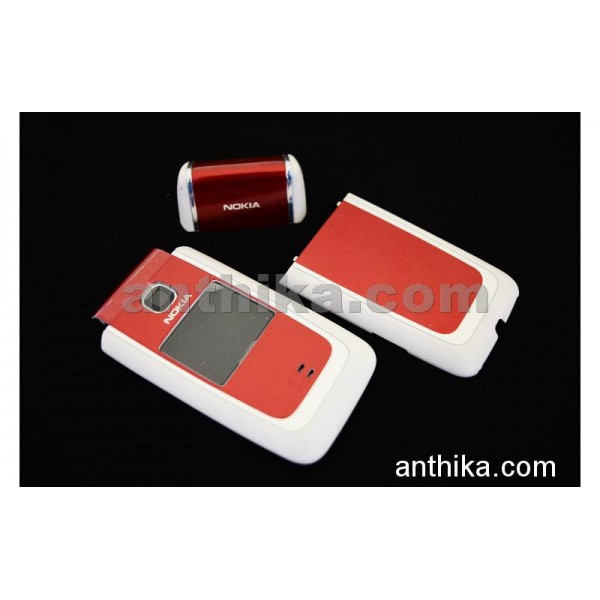 Nokia 6125 Kapak Set Original Cover Red New
