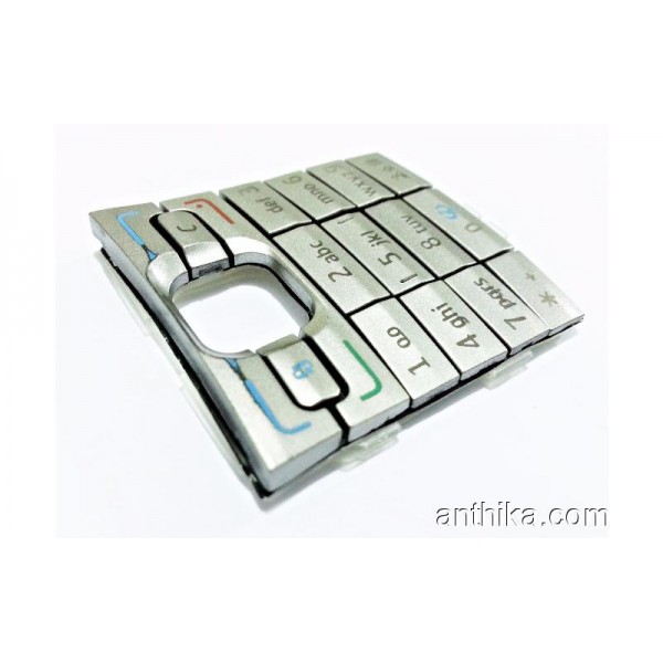 Nokia E50 Orginal Çıkma Tuş-Silver