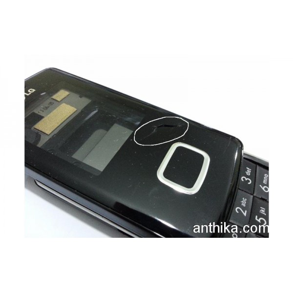 LG KG800 Kapak Kasa Deforme Full Housing Black