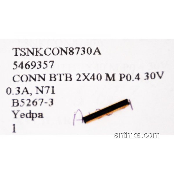 Nokia N71 Konnektör Original Conn Btb 2x40 M P0.4...