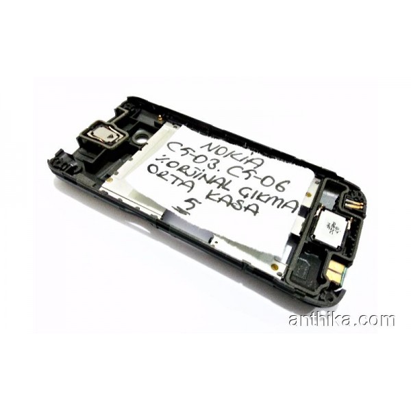 Nokia C5-03 C5-06 Orjinal Orta Kasa Middle Frame Black