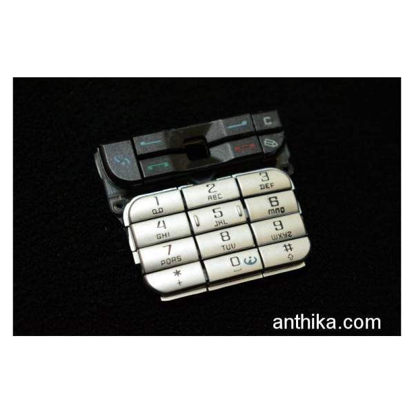 Nokia 3230 Tuş Orjinal Kalitesinde Keypad Silver ...
