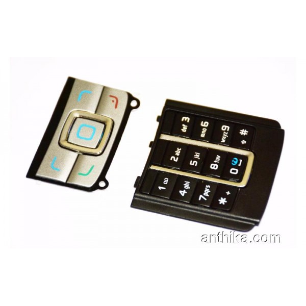 Nokia 6280 Tuş Orjinal Kalitesinde Keypad Silver ...