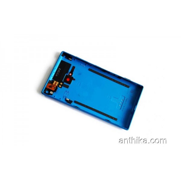 Nokia Lumia 720 N720 Kapak Soket Flex Original Back Cover Blue New