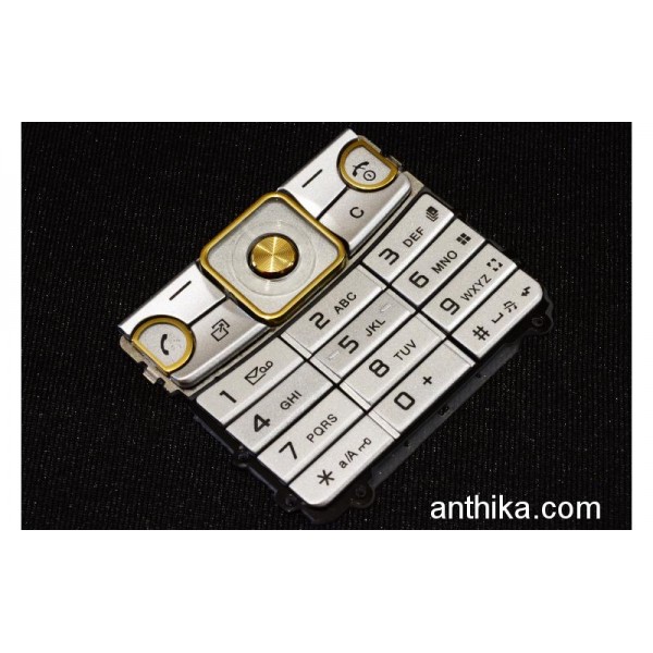Sony Ericsson C510 Tuş High Quality Keypad Silver...