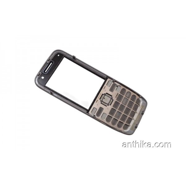 Nokia E55 Kapak Tuş Original Front Cover and Keypad Black Used