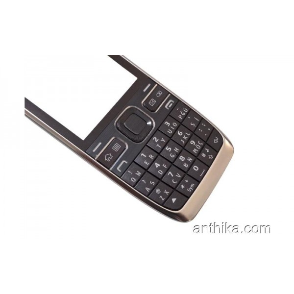 Nokia E55 Kapak Tuş Original Front Cover and Keypad Black Used