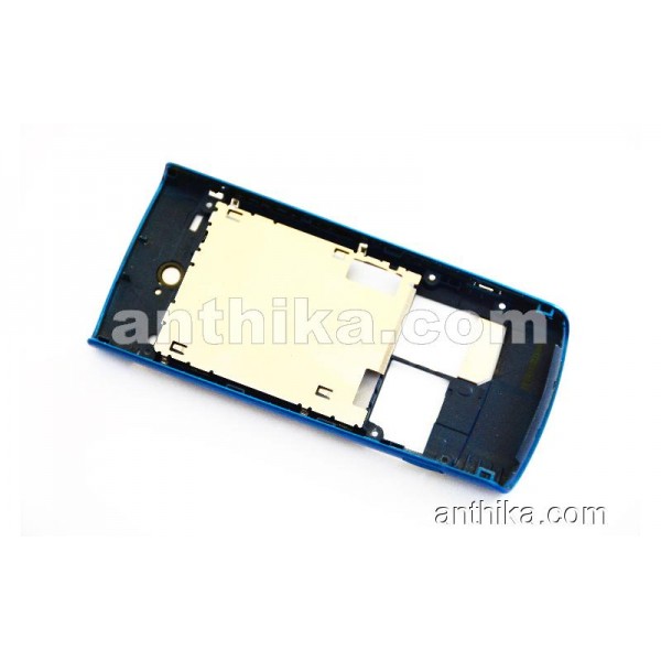 Nokia X3-02 Kasa Original Back Cover Middle Cover Blue Used