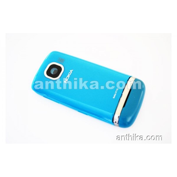 Nokia Asha 311 Kapak Kasa Tuş High Quality Full Housing Blue New