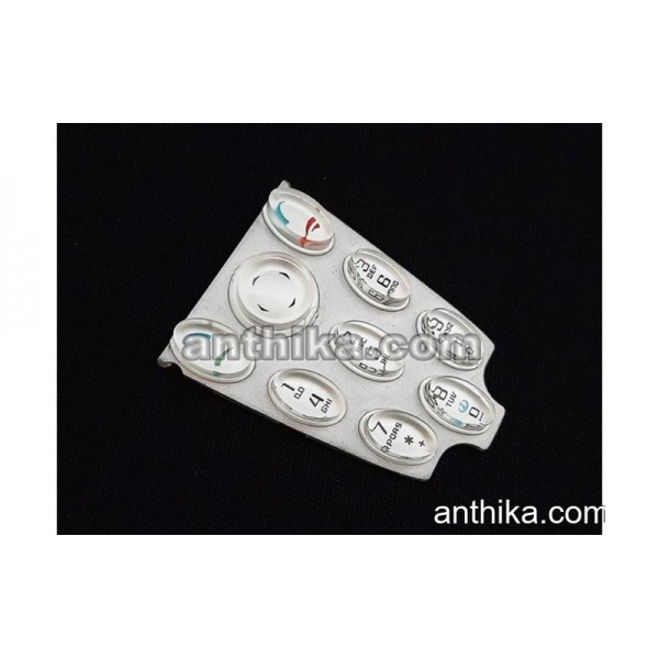 Nokia 3200 Tuş Original Keypad Silver New Conditi...