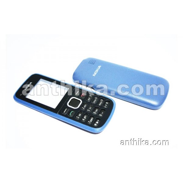 Nokia C1-02 Tuş High Quality Cover and Keypad Bla...