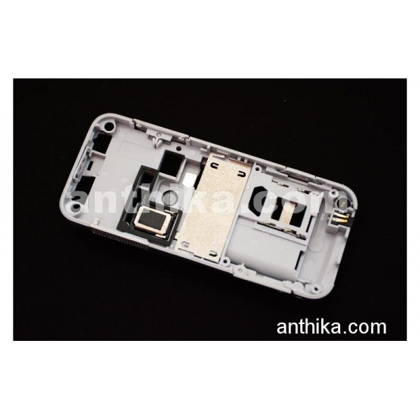 Nokia 6120 Classic Kasa Buzzer Original Middle Cover Silver New