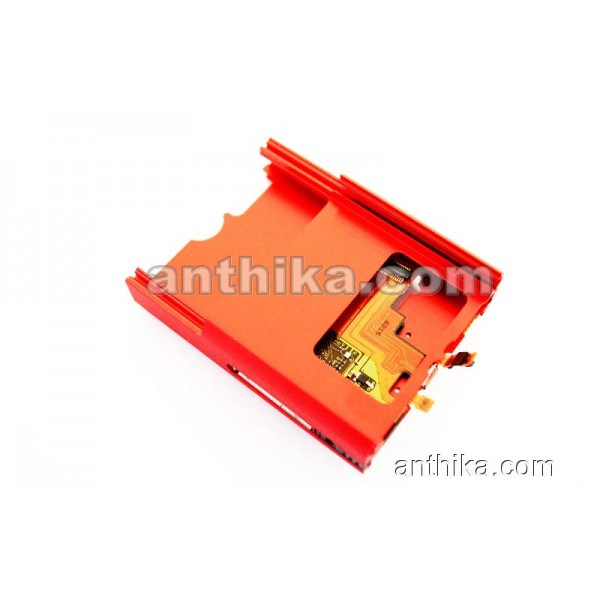 Nokia 3250 Kasa Tuş Board Flex Original Middle Cover UI Keypad Board Red