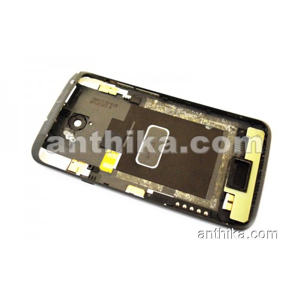 HTC One X Kapak Kasa Original Middle Cover and Battery Cover Black Used