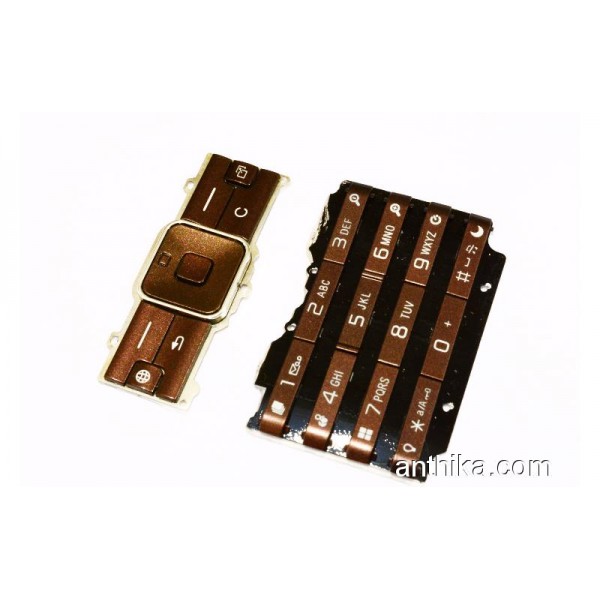 Sony Ericsson K770 K770i Tuş Orjinal Keypad Brown...