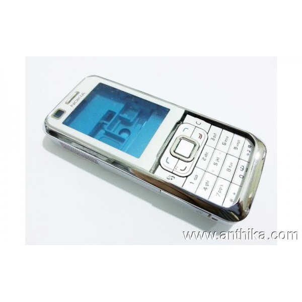 Nokia 6120 Classic Kasa Kapak White Housing