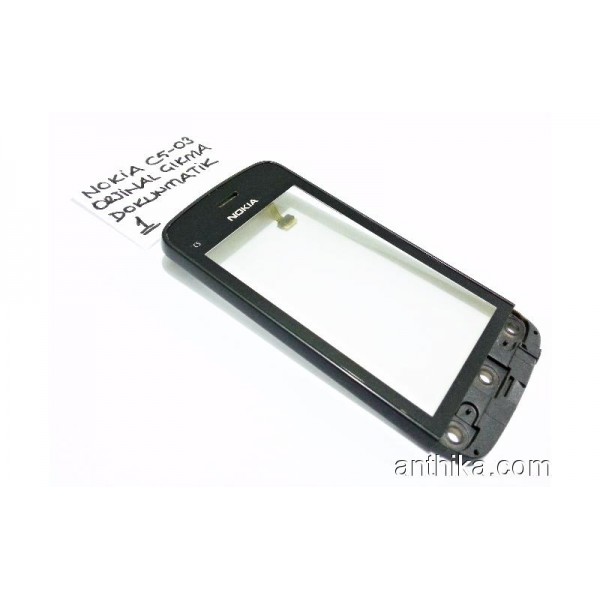 Nokia C5-03 Dokunmatik Digitizer Touchscreen Black-1