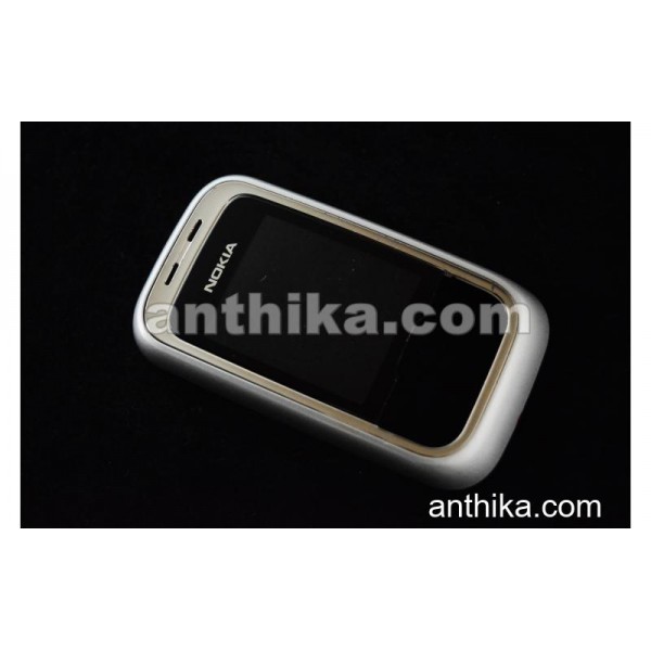 Nokia 6111 Kapak Original Front Cover Silver Black...