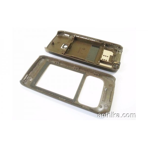 Nokia E65 Kapak Kasa Takım Orjinal Cover Brown Used