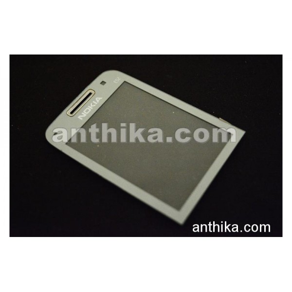 Nokia E52 Lens Cam Original Lcd Display Glass Silv...