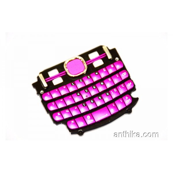 Nokia 200 Asha Tuş Orjinal Keypad Pink New