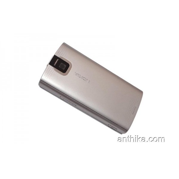 Nokia X3-00 Kapak Kasa Tuş Soket Buzzer Original Full Housing Silver New