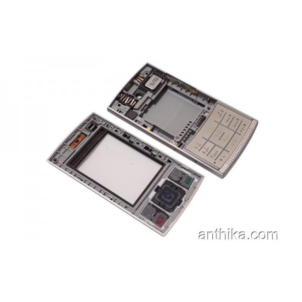 Nokia X3-00 Kapak Kasa Tuş Soket Buzzer Original Full Housing Silver New