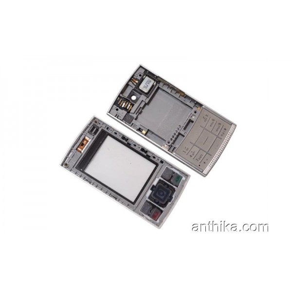 Nokia X3-00 Kapak Kasa Tuş Soket Buzzer Original Full Housing Silver New