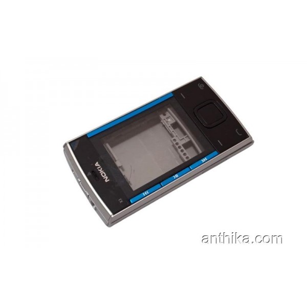 Nokia X3-00 Kapak Kasa Tuş Soket Buzzer Original Full Housing Silver New