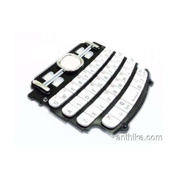 Nokia 200 Asha Tuş Orjinal Keypad White