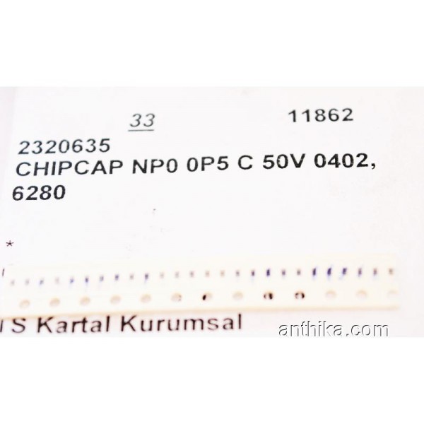 Nokia 6280 Chipcap NP0 0P5 C 50V 0402