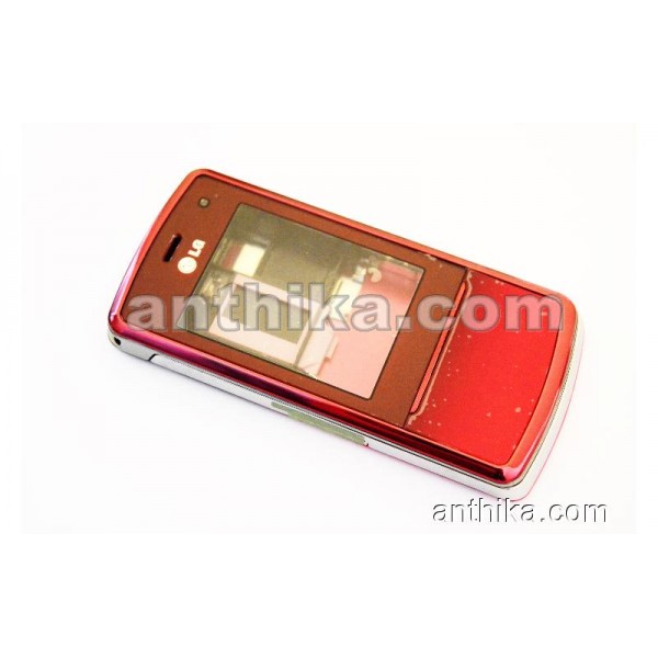 LG KF510 Kapak Kasa Tuş Original Full Housing Red...