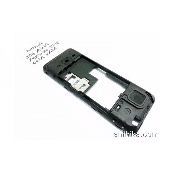 Nokia 206 Asha Orta Kasa Orjinal Middle Black