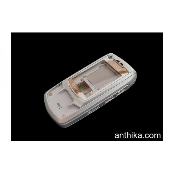 Samsung Z400 Kapak Kasa Original Housing Silver Us...