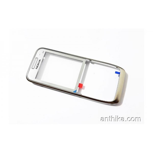 Nokia E52 Kapak Original Front Cover Silver Light ...