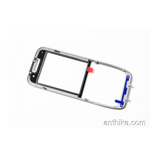 Nokia E52 Kapak Original Front Cover Silver Light New