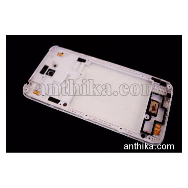 HTC Desire 616 Kapak Kasa Original Middle Cover Battery Cover White Used