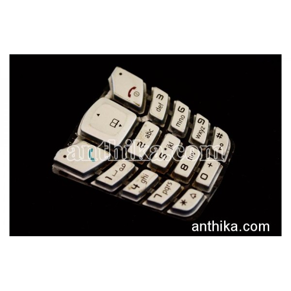 Siemens A65 A70 Tuş Original Keypad Silver Used