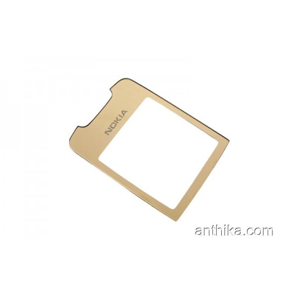 Nokia 8800 Classic Ekran Cam Lens Glass Gold New