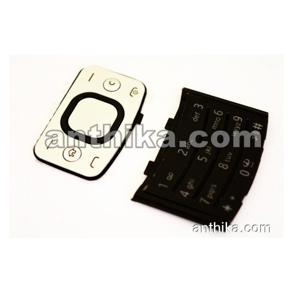 Nokia 6700 Slide Tuş High Quality Keypad Black Si...